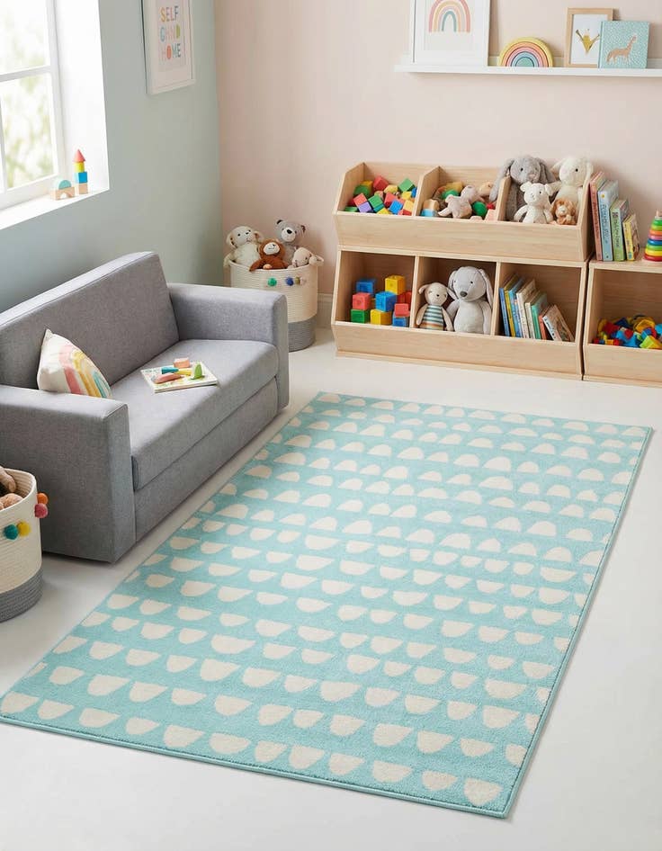 Detail image of 5' x 8' Whimsy Kids Rug