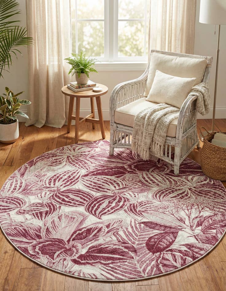 Detail image of 5' 3 x 5' 3 Blossom Round Rug