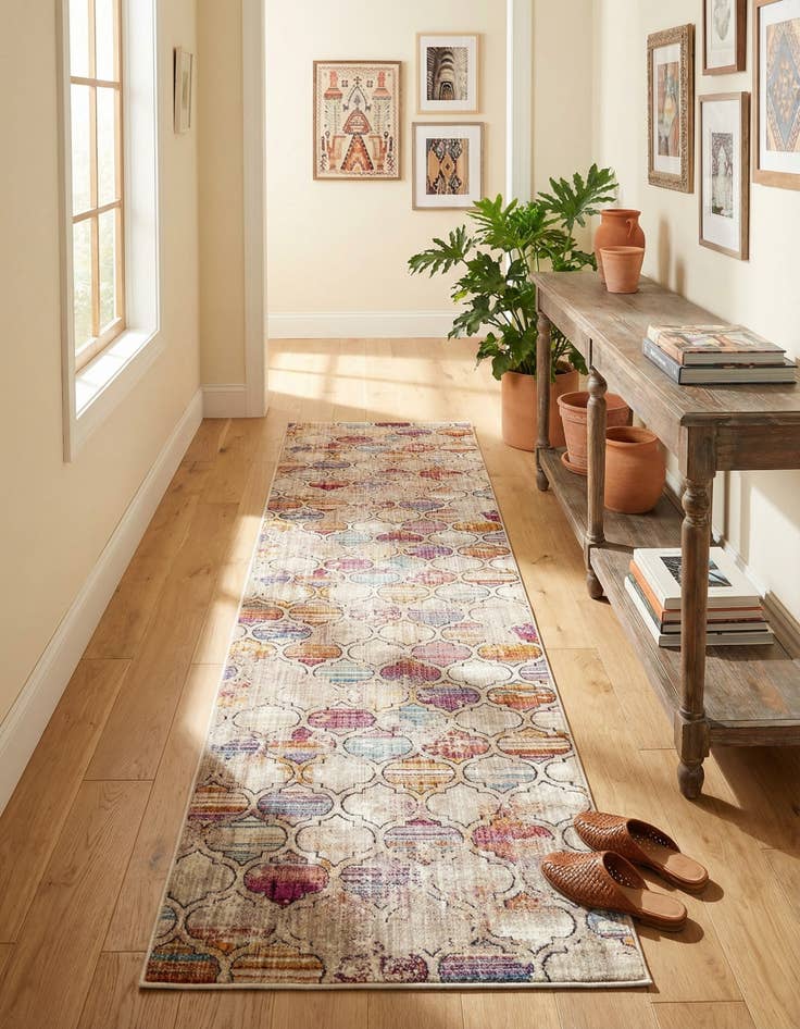 Detail image of 2' 6 x 12' Deepa Runner Rug