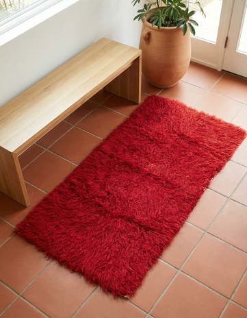 2' 3 x 4' 5 Hand Knotted Moroccan Wool Runner Rug