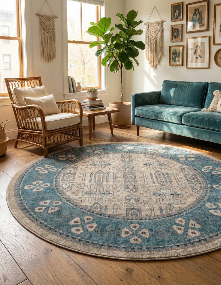 Detail image of 8' x 8' Vienna Round Rug