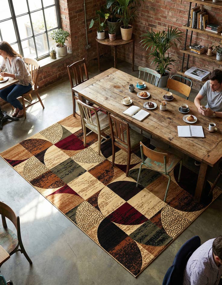 Detail image of  5' 3 x 8' Cafe Rug