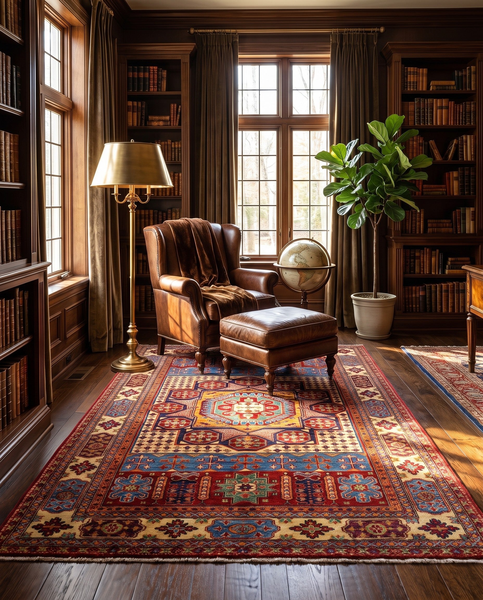 5' 1 x 7' 1 Hand Knotted Mamluk Ziegler Rug