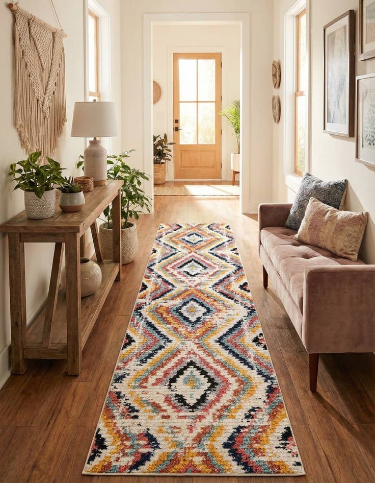 Detail image of 2' 7 x 12' Tagine Runner Rug