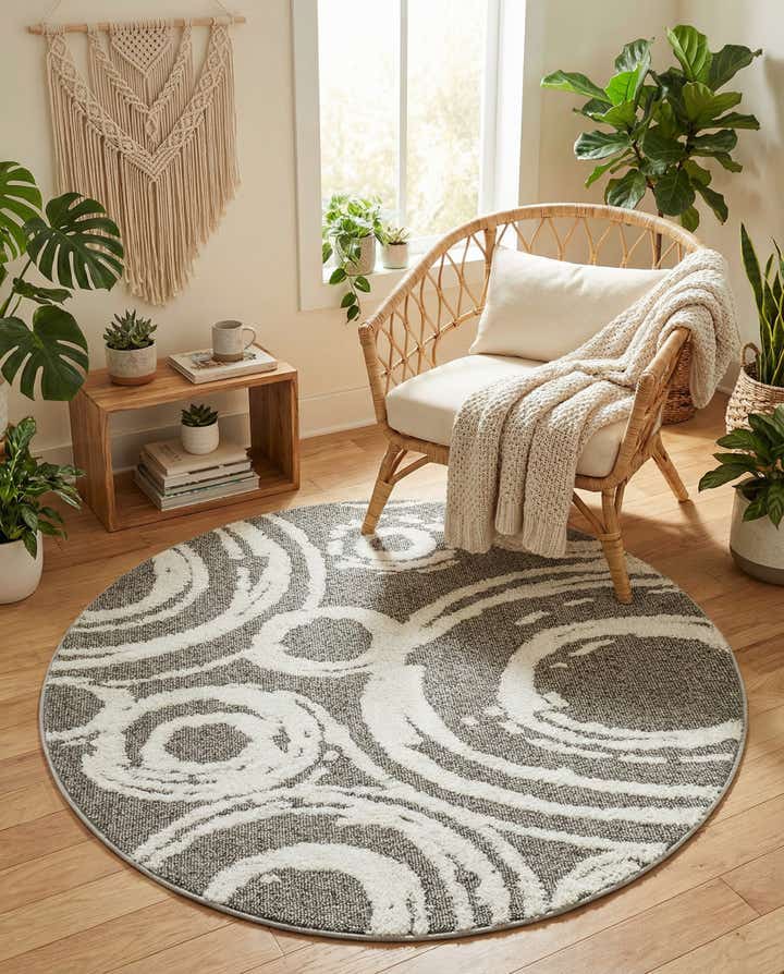 5' 3 x 5' 3 Boho Round Rug