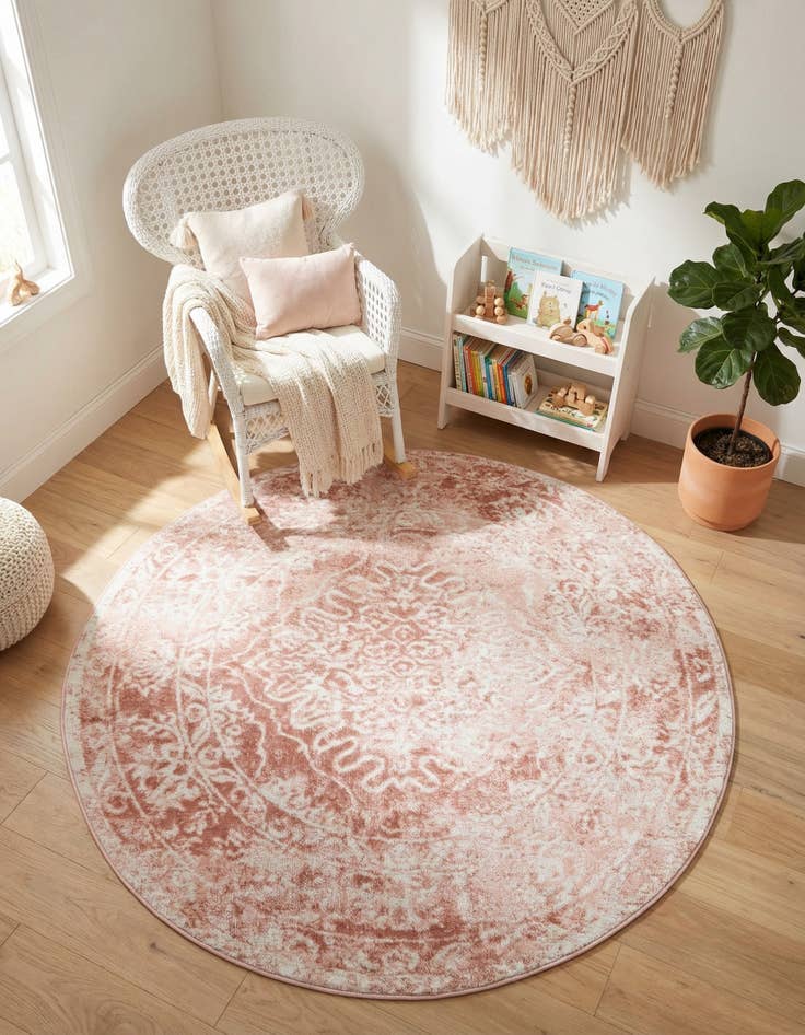 Detail image of 5' 3 x 5' 3 Oxford Round Rug