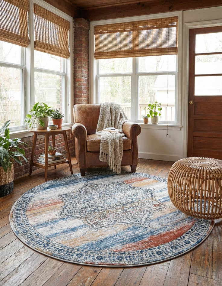 Detail image of 5' 3 x 5' 3 Nyla Round Rug