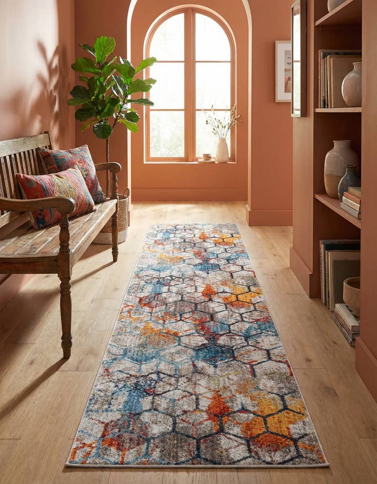 Detail image of 2' 7 x 10' Prism Runner Rug