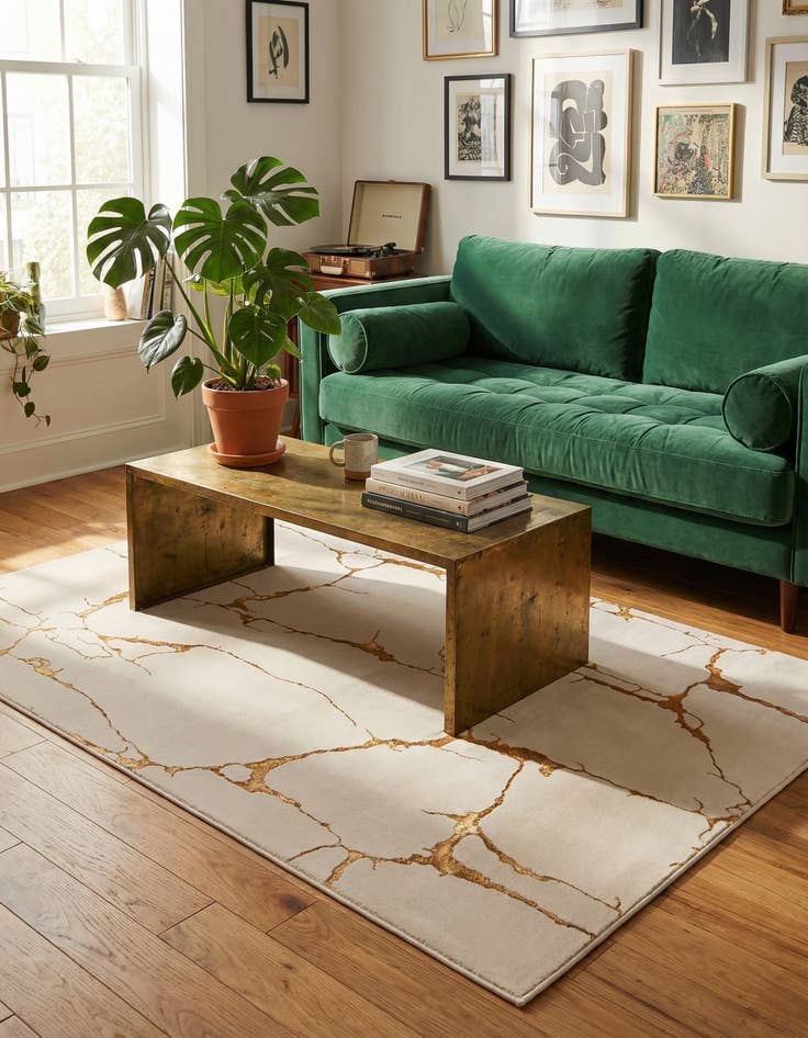 Detail image of 5' 3 x 8' Vogue Geo Rug