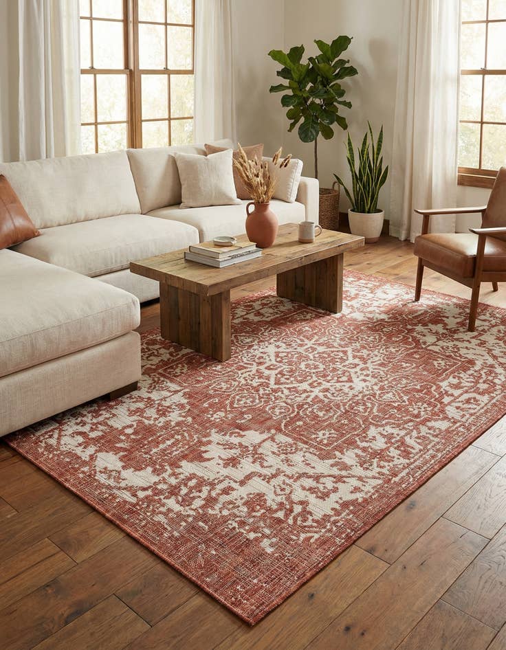 Detail image of 5' 3 x 8' Easy-Clean Jill Zarin Dubai Indoor / Outdoor Rug