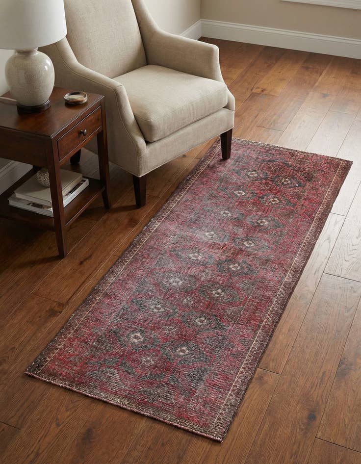 Detail image of 2' 2 x 5' 6 Hand Knotted Ultra Vintage Persian Wool Runner Rug