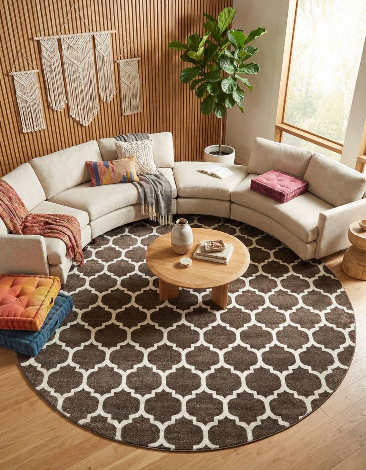 Detail image of 12' 2 x 12' 2 Trellis Round Rug