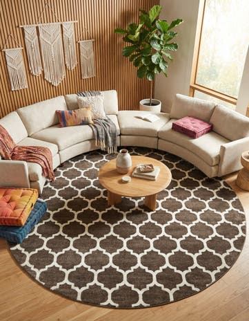 12' 2 x 12' 2 Lattice Round Rug