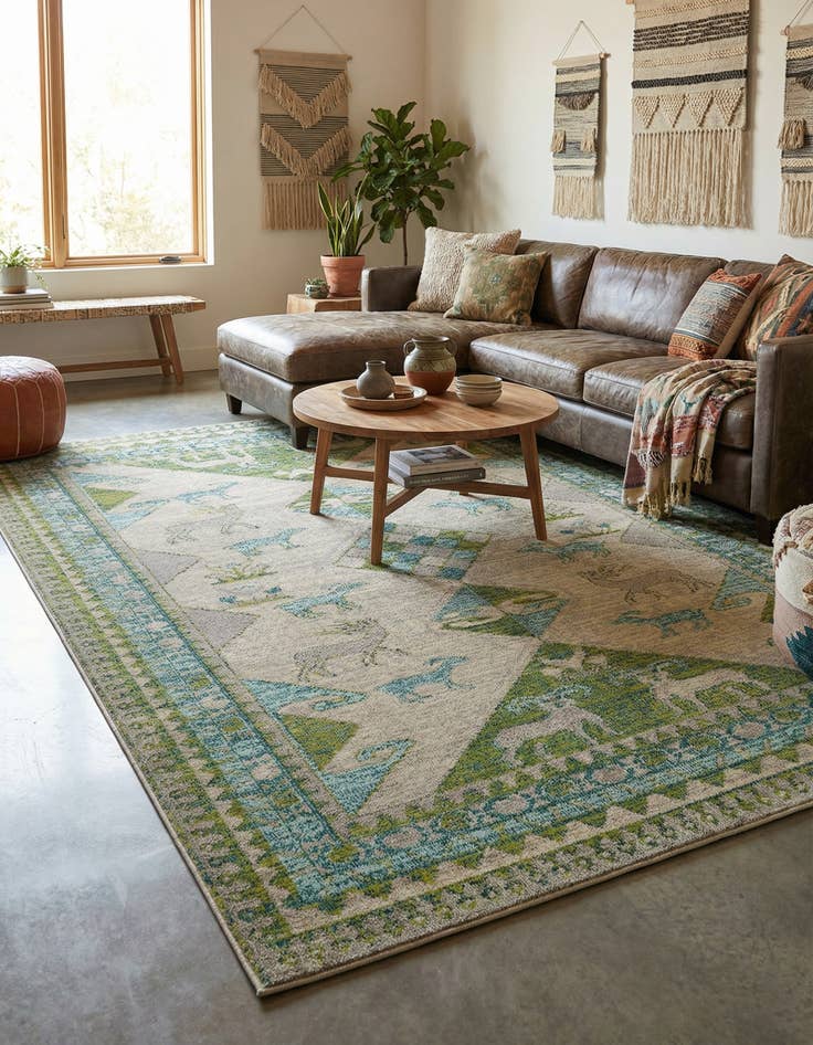 Detail image of 8' x 10' Washable Mesa Rug