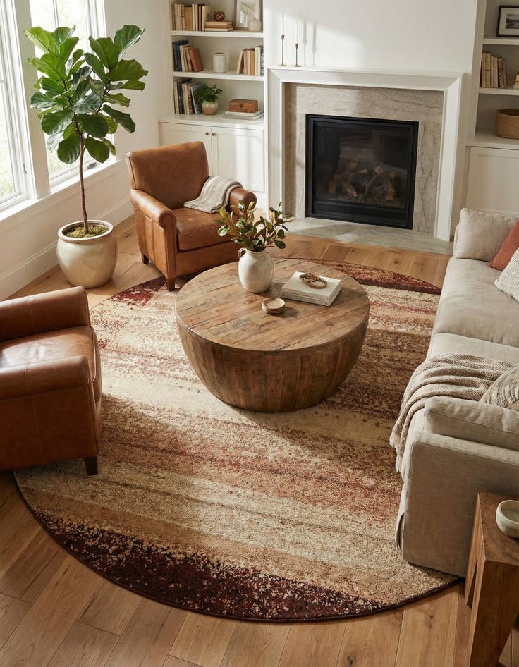 Detail image of 7' 10 x 7' 10 Equinox Round Rug