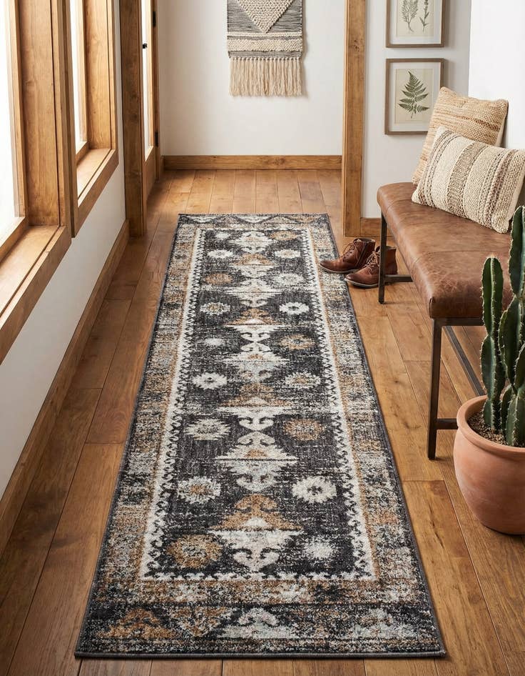 Detail image of 2' x 8' Eco Southwestern Runner Rug