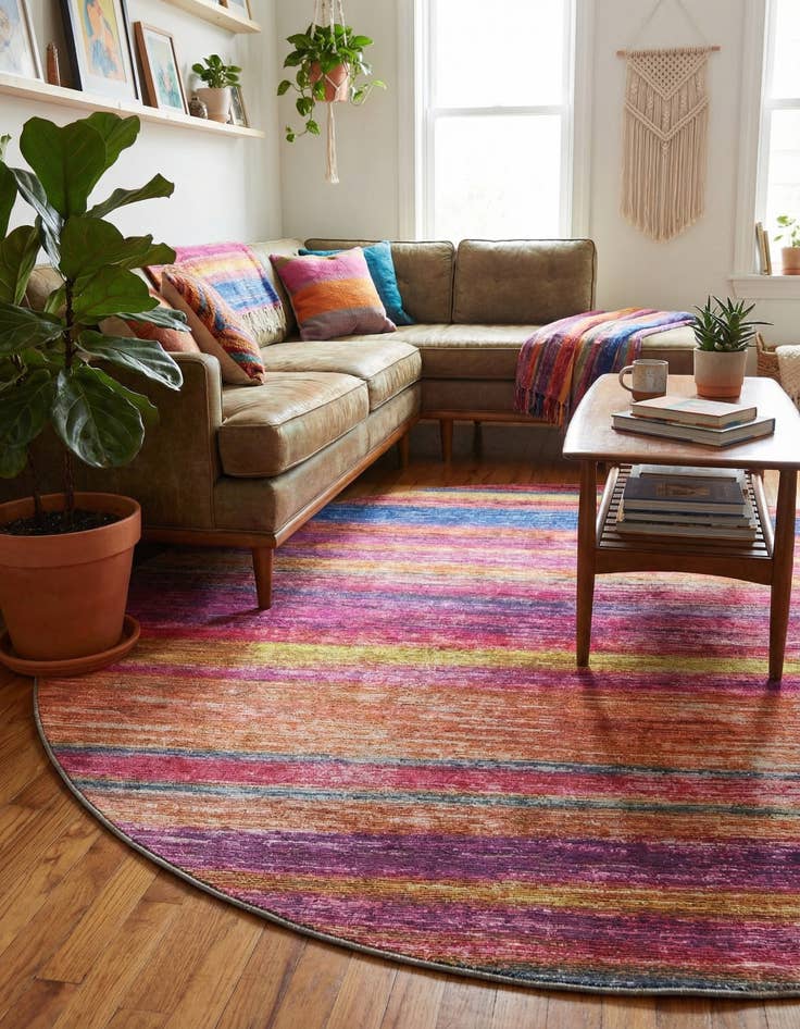 Detail image of 7' 7 x 7' 7 Asha Round Rug