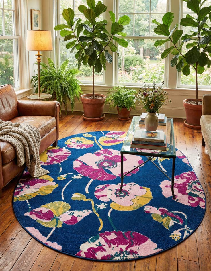 Detail image of 7' 10 x 10' Bloom Oval Rug