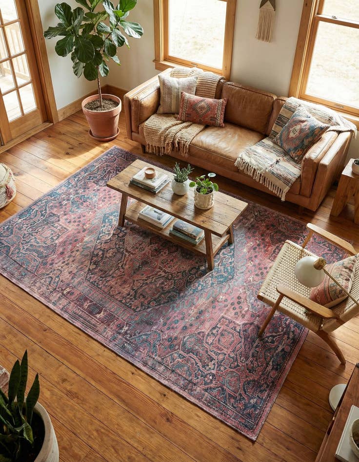 Detail image of 6' x 9' Washable Maahru Rug