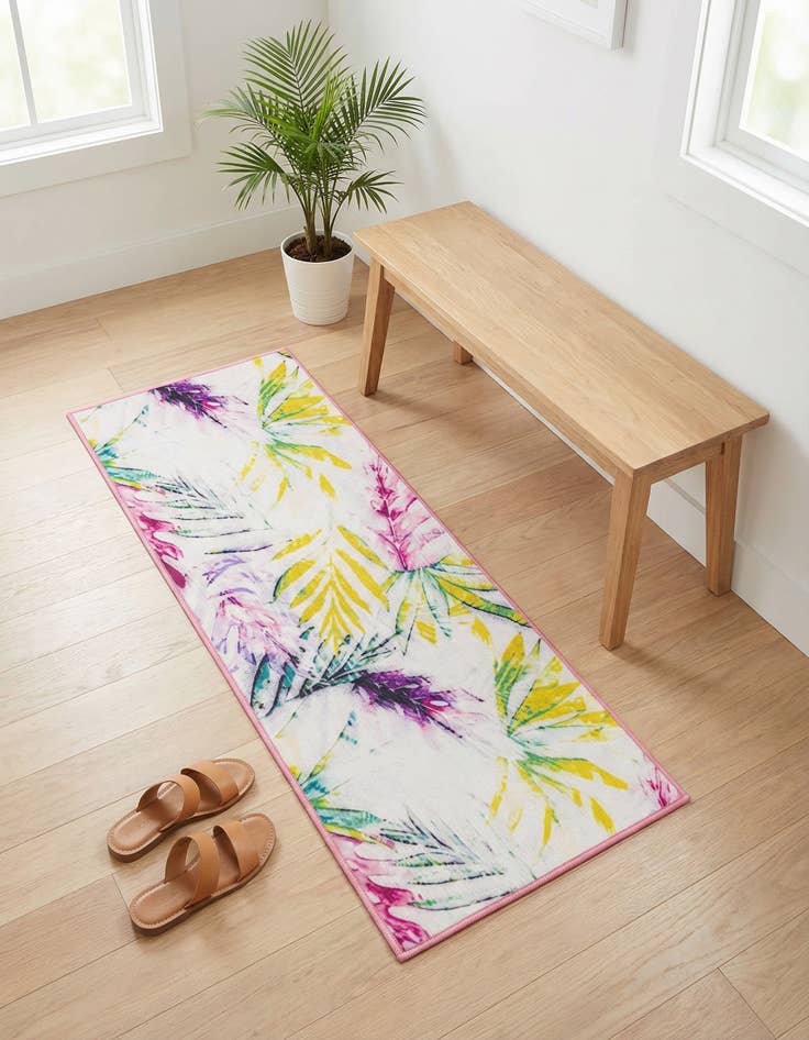 Detail image of 2' x 5' 1 Easy-Clean Jill Zarin Caribbean Indoor / Outdoor Runner Rug
