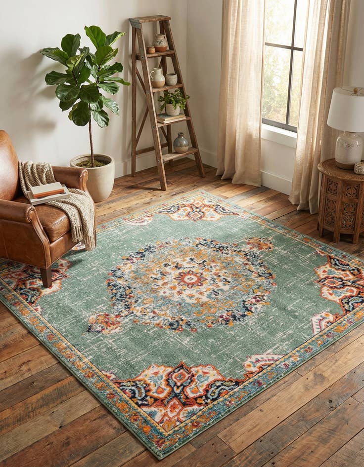 Detail image of 7' 10 x 7' 10 Madeline Square Rug