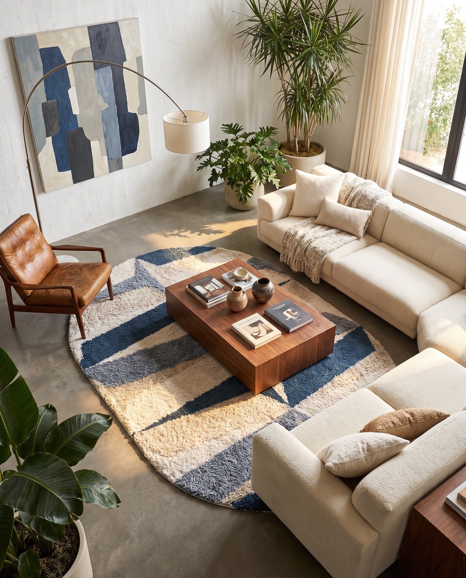 215cm x 305cm Lagom Shag Oval Rug