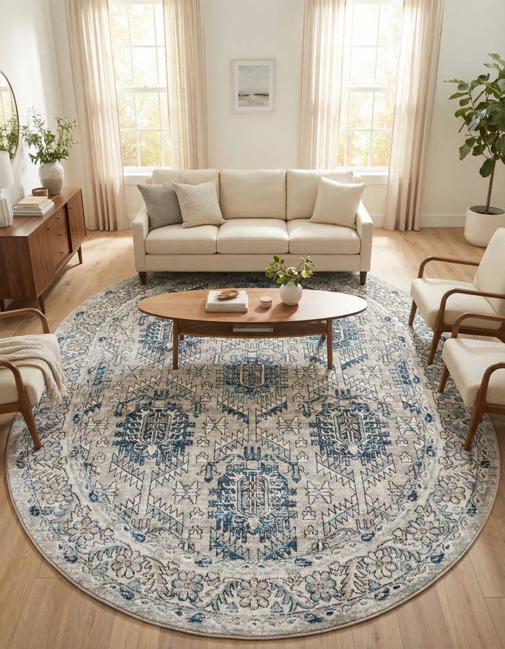 Detail image of 7' 10 x 10' Nyla Oval Rug