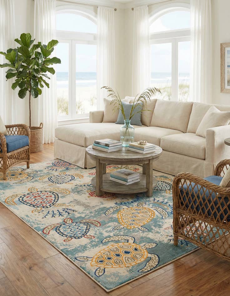 Detail image of 9' x 12' 2 Washable Amalfi Rug