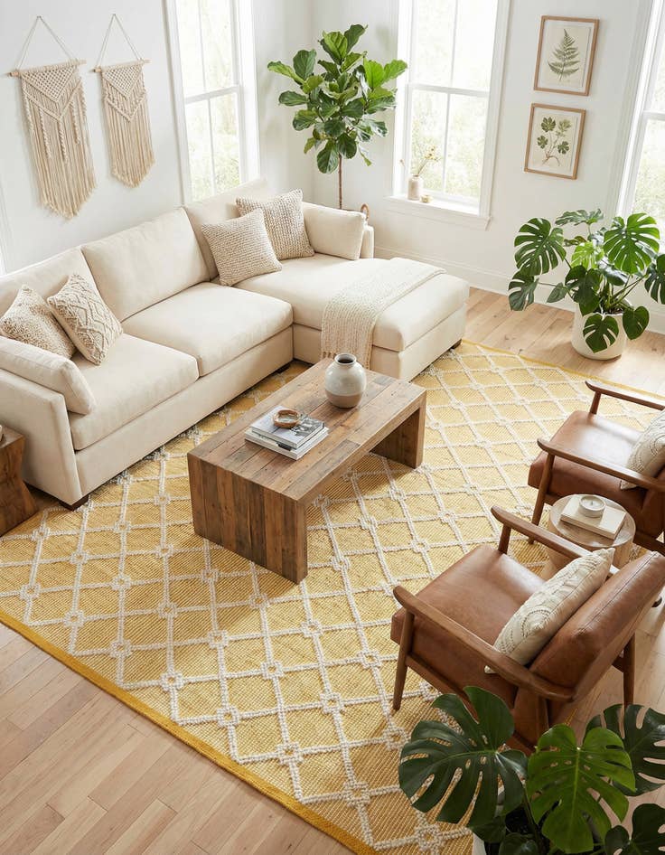 Detail image of 10' x 10'  Hand Knotted Jill Zarin Dorset Square Rug