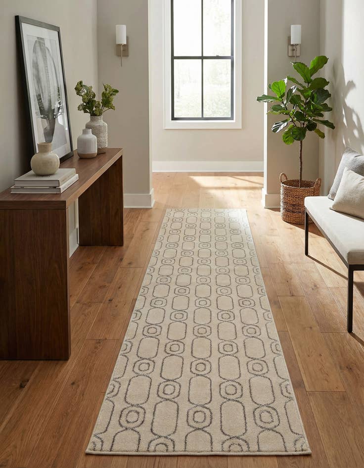 Detail image of 2' 7 x 12' Vogue Geo Runner Rug