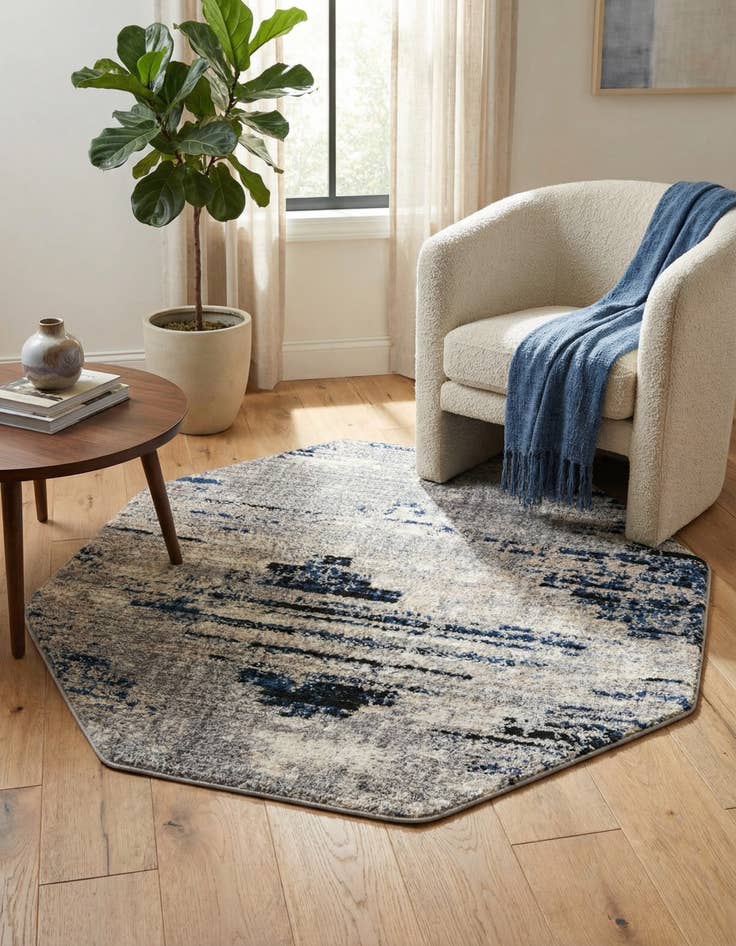 Detail image of 4' x 4' Tucson Octagon Rug