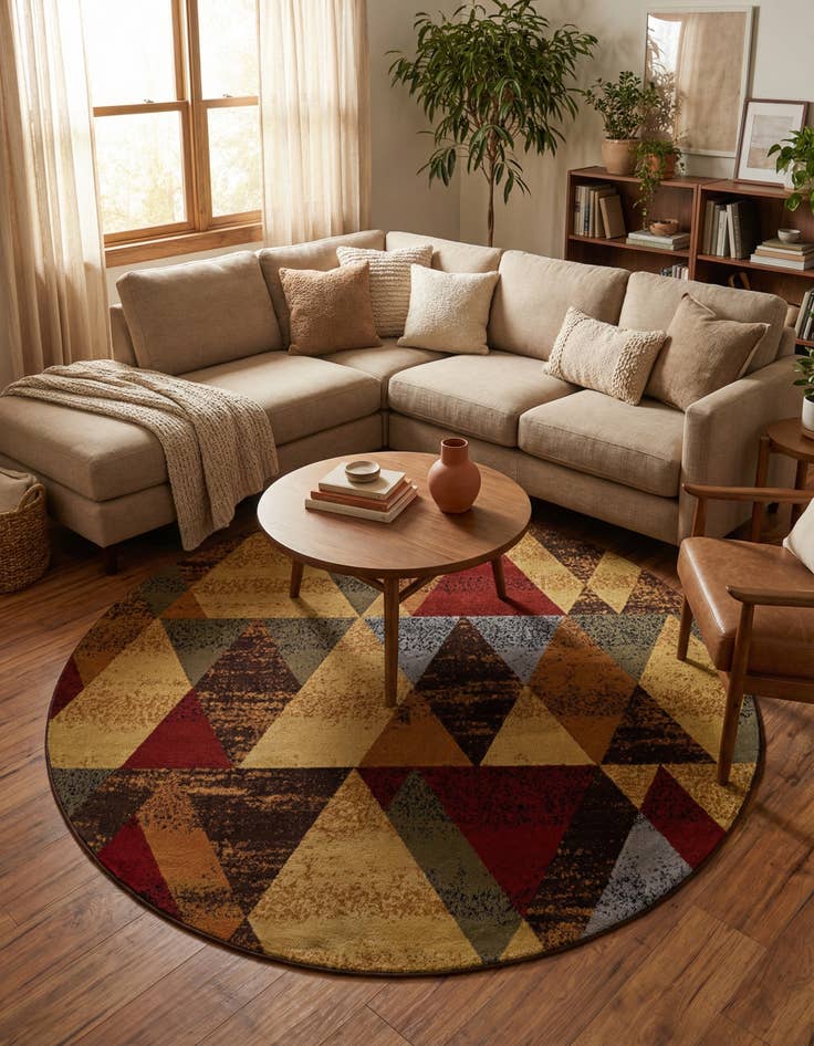 Detail image of 7' x 7' Cafe Round Rug