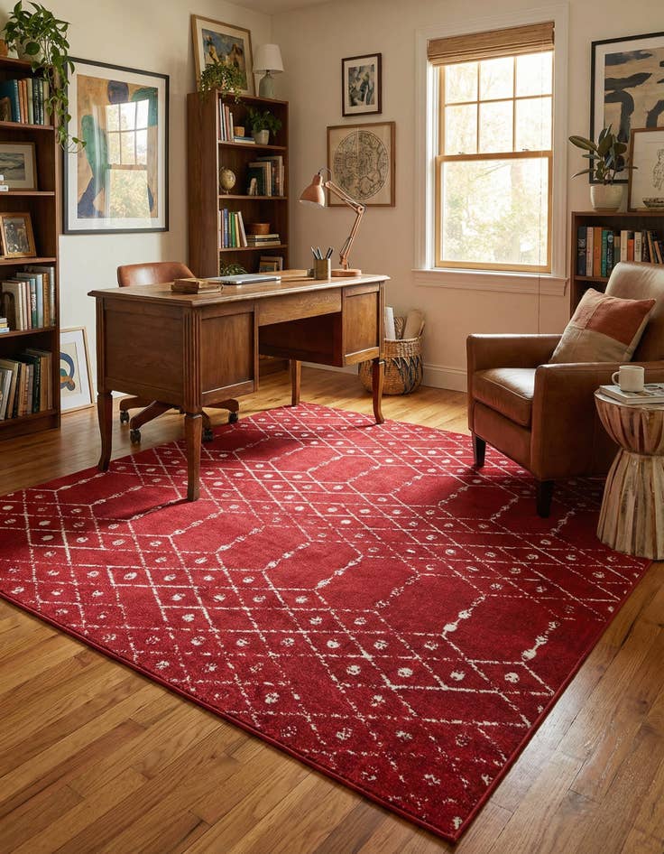Detail image of 7' 10 x 7' 10 Paxon Trellis Square Rug