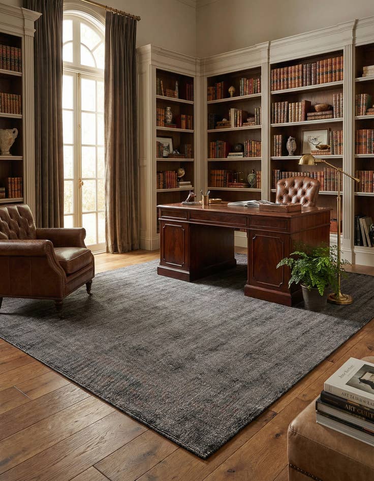 Detail image of 9' x 12' Hand Woven Jill Zarin English Manor Farmhouse Wool Rug