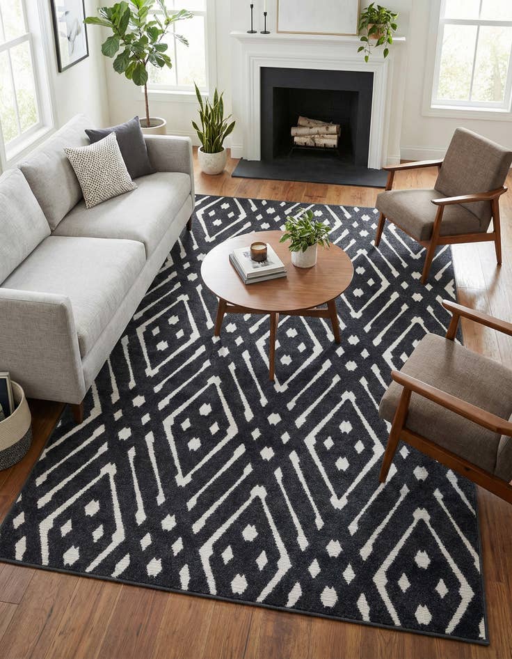 Detail image of 5' x 8' Washable Sabrina Soto Ella Indoor / Outdoor Rug