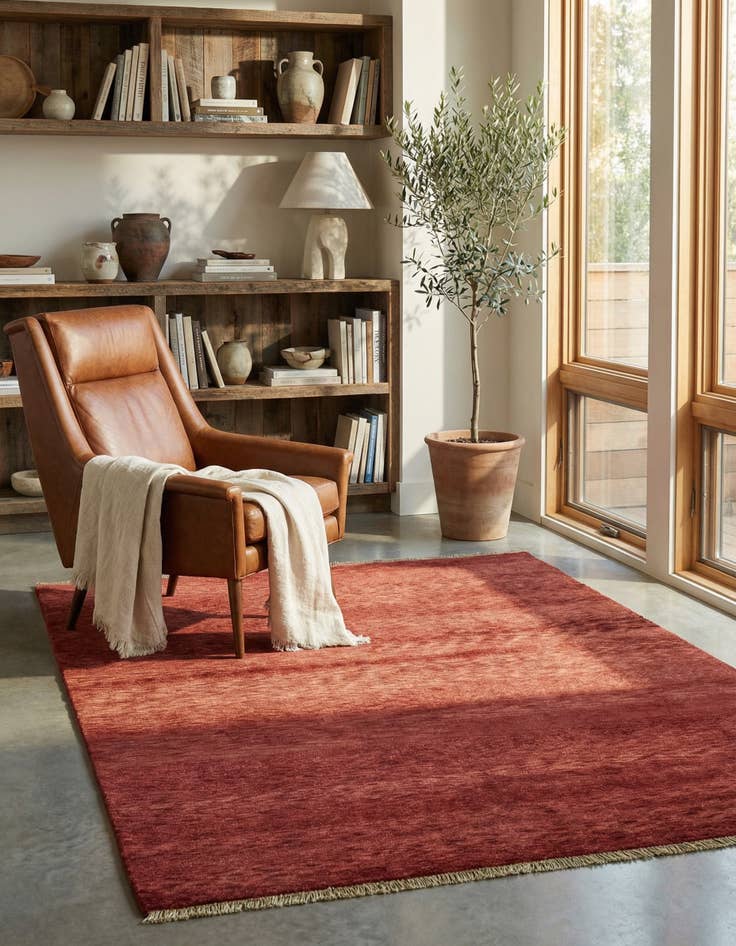 Detail image of 4' 7 x 6' 4 Hand Knotted Modern Ziegler Rug