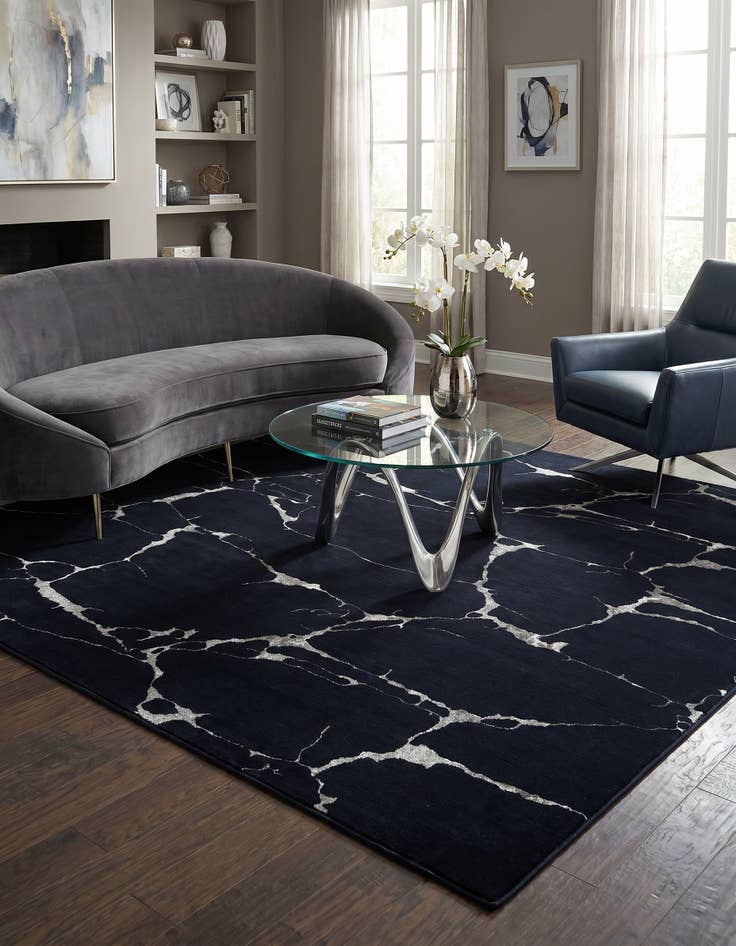 Detail image of 7' 10 x 7' 10 Vogue Geo Square Rug