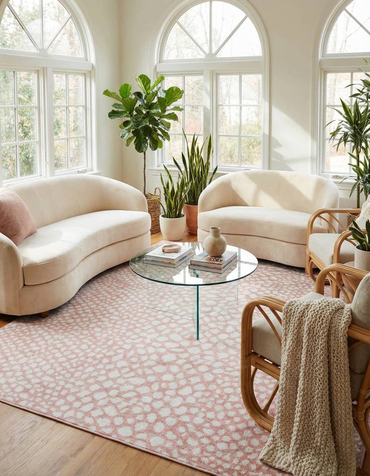 Detail image of 7' 10 x 7' 10 Kamala Washable Square Rug