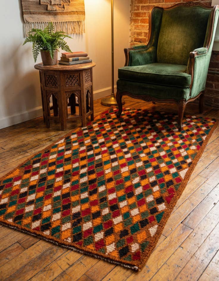 Detail image of 2' 8 x 4' 4 Hand Knotted Balouch Wool Rug