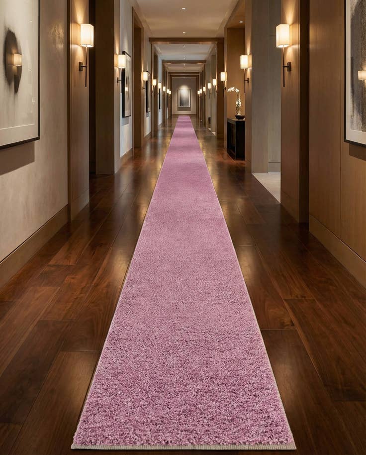 Detail image of 2' 7 x 98' 5 Solid Frieze Runner Rug