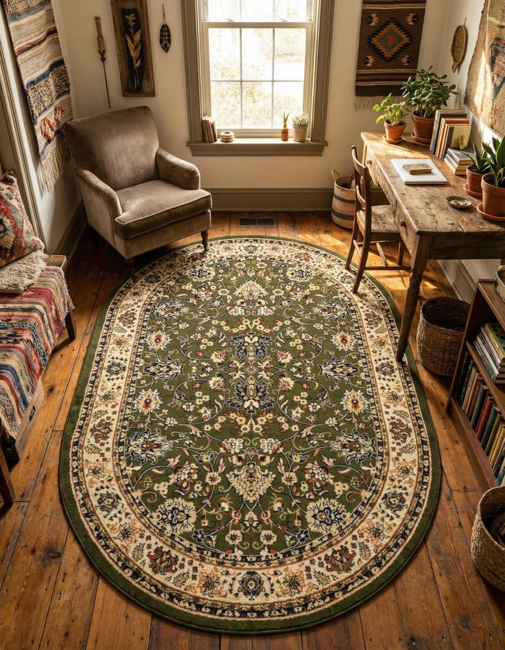 Detail image of 6' x 9' Yasmin Oval Rug