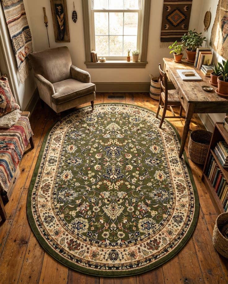 Detail image of 6' x 9' Yasmin Oval Rug