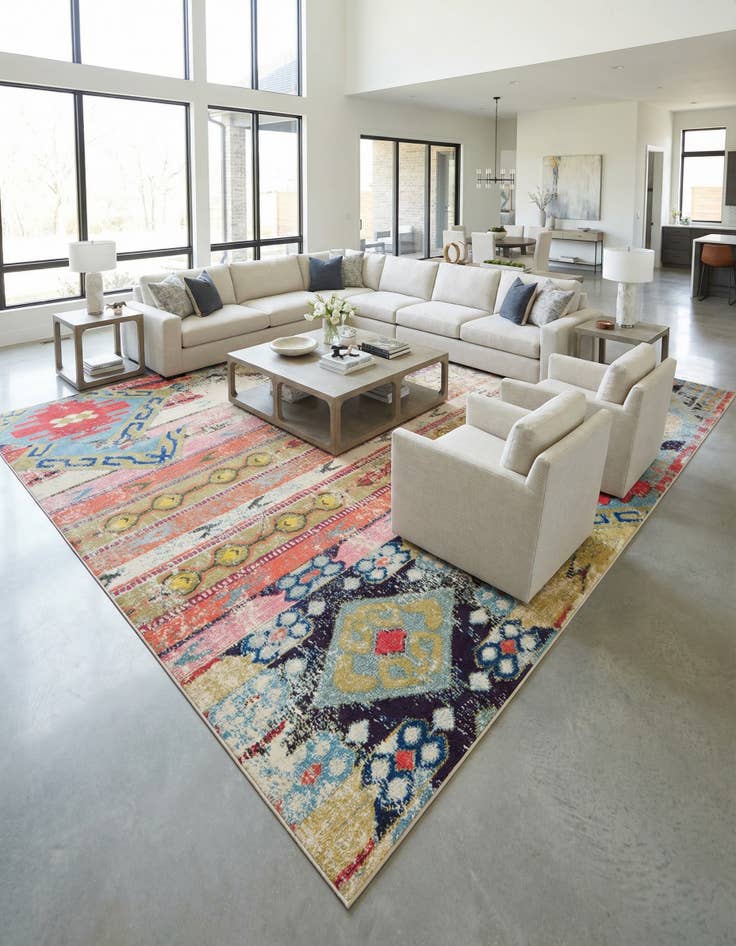 Detail image of 10' 6 x 16' 5 Washable Mesa Rug