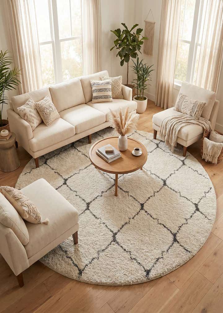 8' x 8' Marrakesh Shag Round Rug