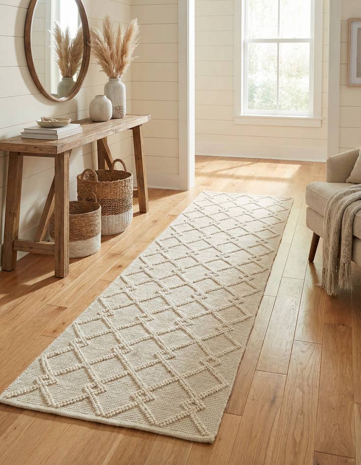 Detail image of 2' 7 x 10' Hand Knotted Jill Zarin Dorset Runner Rug