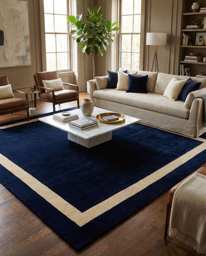 10' x 10' Jill Zarin Border Wool Square Rug