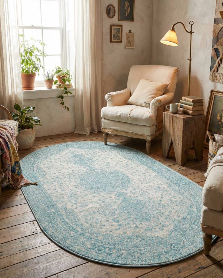 Detail image of 5' 3 x 8' Dover Oval Rug