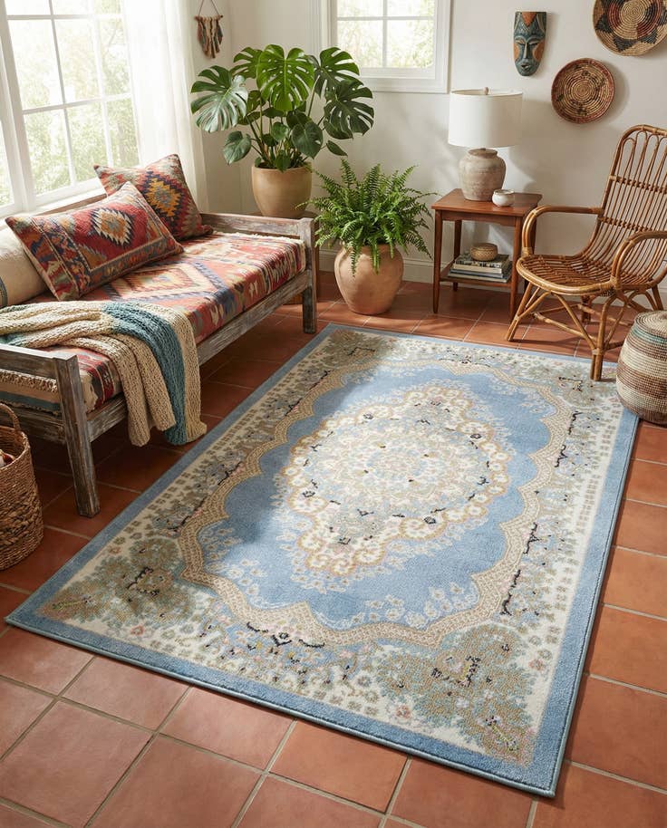 Detail image of 3' 3 x 5' 3 Kamala Washable Rug