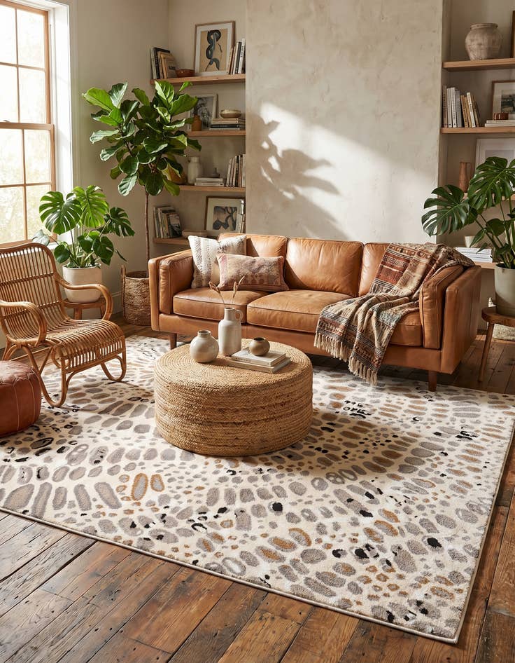 Detail image of 9' x 12' Sepia Rug