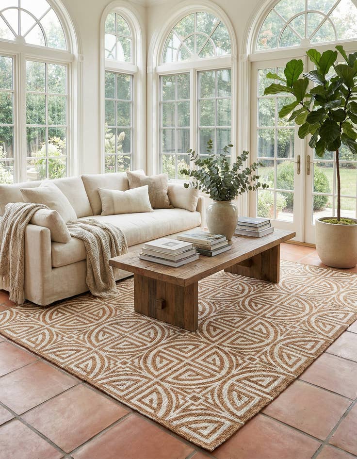 Detail image of 7' 10 x 10'  Hand Woven Chenille Jute Rug